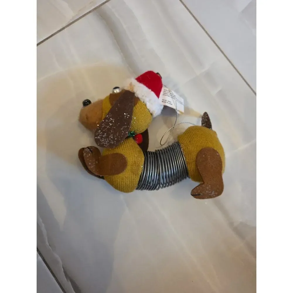 Sullivans Slinky Dog Hanging Ornament 5.5” Vintage Dillard's Christmas Decor - Picture 9 of 16
